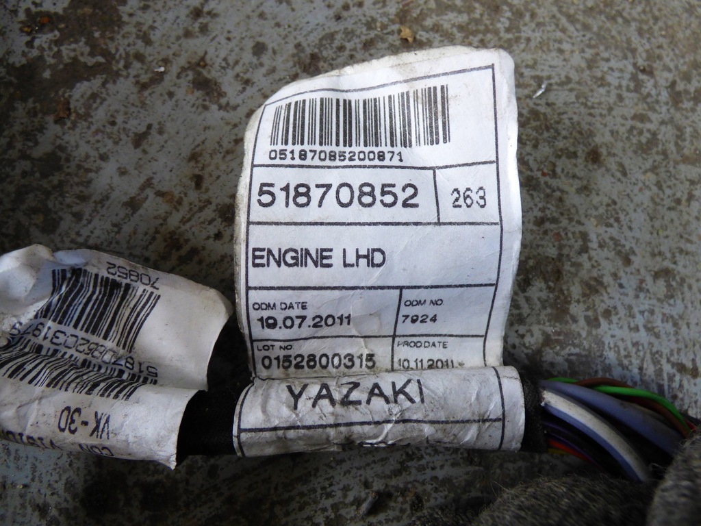 фото №6, Електропроводка відсік двигуна combo d doblo ii 1.3jtd