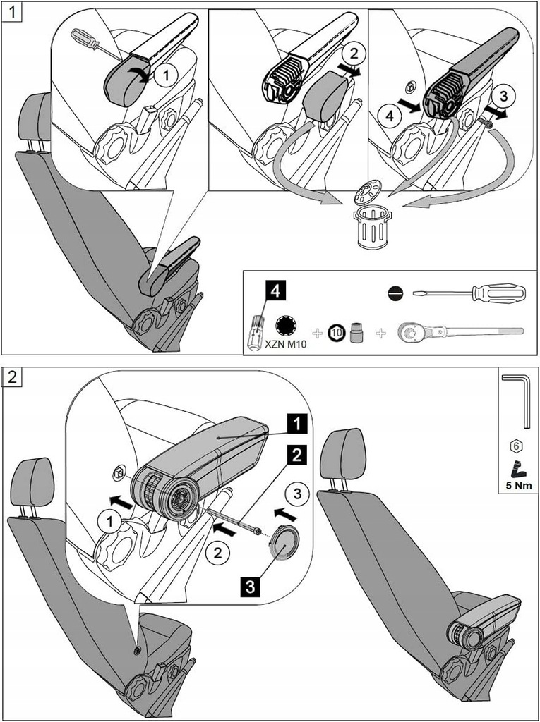 фото №12, Підлокітник vw t5, t6, t7, 2003-2015-2021- , сторона пасажира