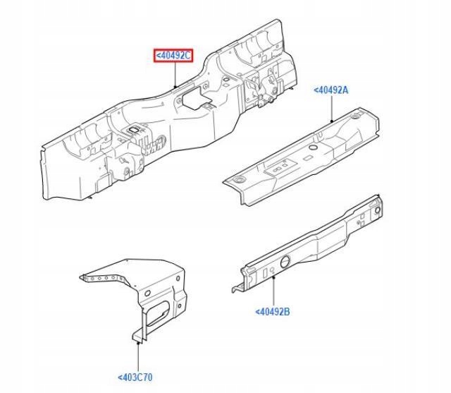 фото №9, Pas задній 1450x280x180mm ford transit connect 02-13 1505088 / 4t1617805af