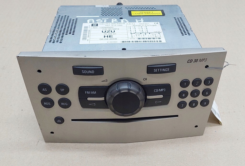 фото №1, Радіо opel astra h