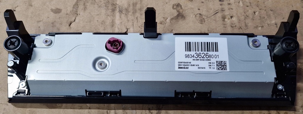 фото №2, Дисплей радіо peugeot 308 t10 9834362680