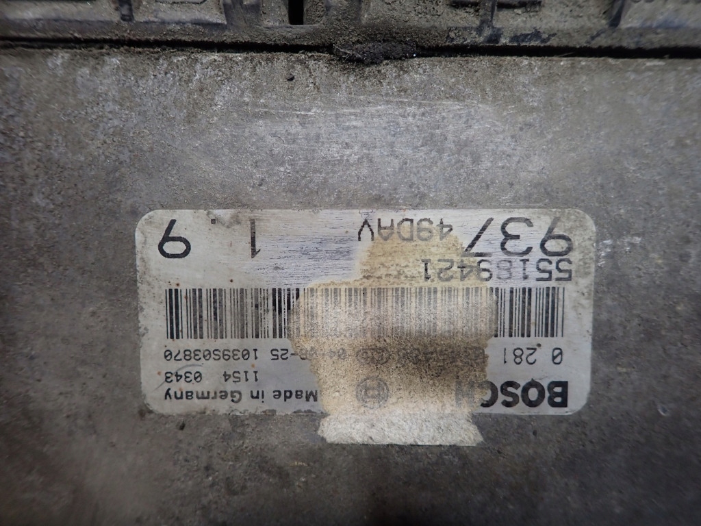 фото №6, Alfa romeo 147 00-04 1.9 d 115km бортовий комп'ютер двигуна 55189421 0281011488