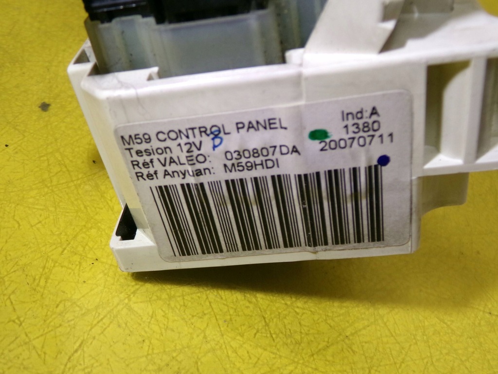 фото №6, Панель управление обдув peugeot partner 030807da nr122