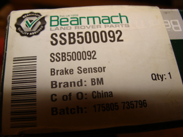 фото №2, Датчик abs перед land rover discovery 3 iii ssb500092