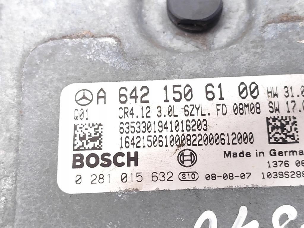 Mercedes-benz m-class блок керування / модуль ecu ml 320 cdi 4-matic дизель 2009 Зі Шроту