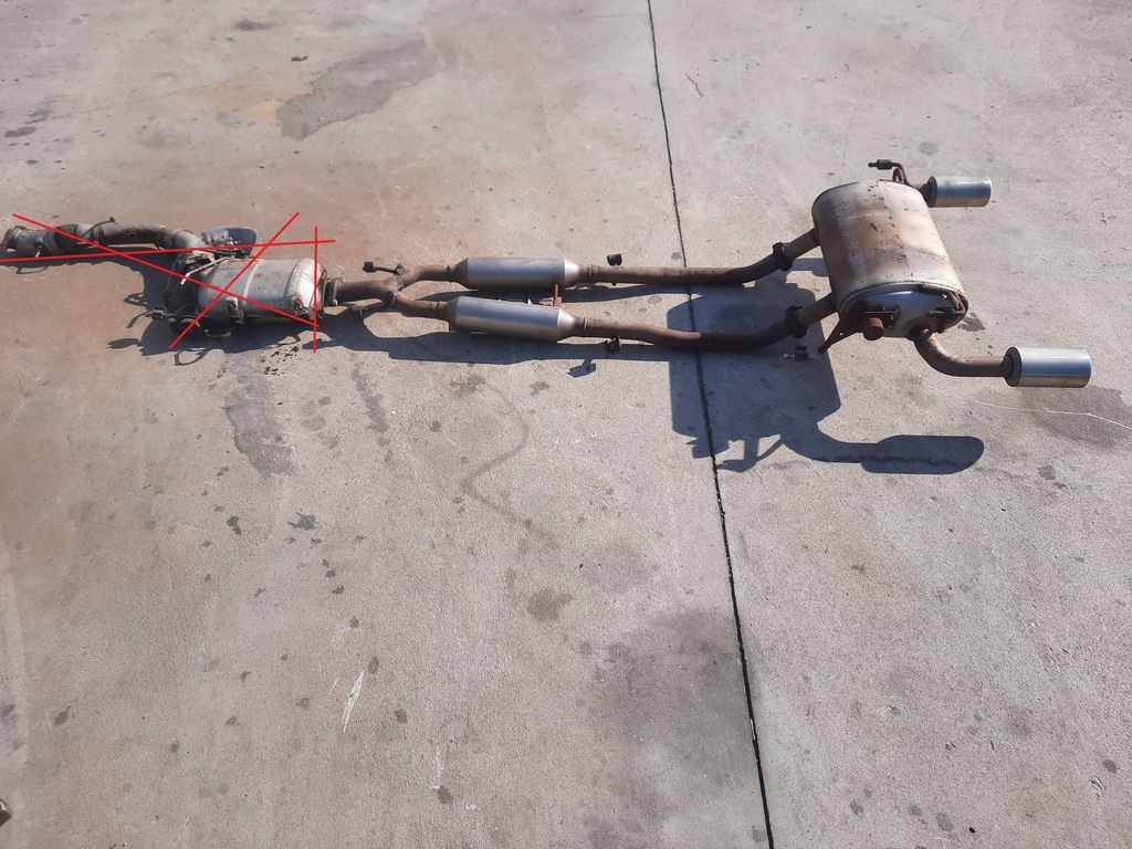 фото №1, Выхлоп гаситель infiniti fx30 30d 3.0 d