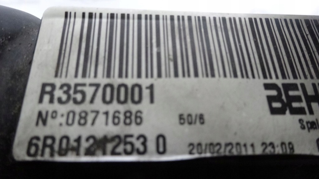 Skoda fabia 2 рестайлинг  1.6 tdi 11r радиатор воды 6r01212530 r3570001 Цена