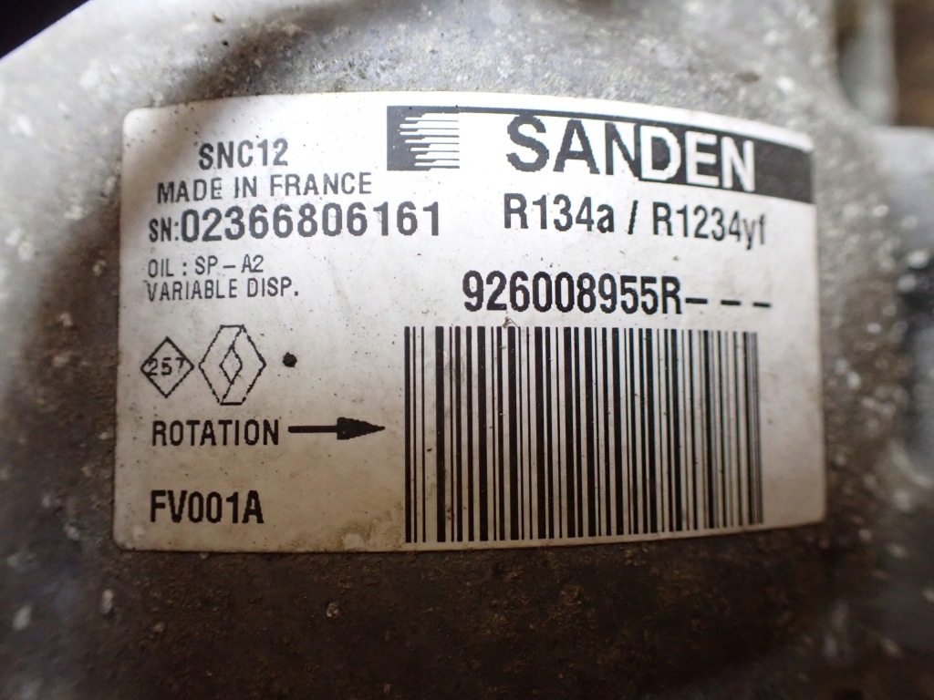 фото №9, Компресор кондиціонера renault clio v 1,0 tce 2021r 926008955r 8550