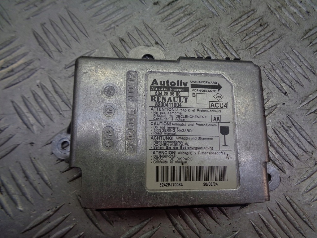 фото №1, Модуль подушка безопасности renault megane ii 604289600
