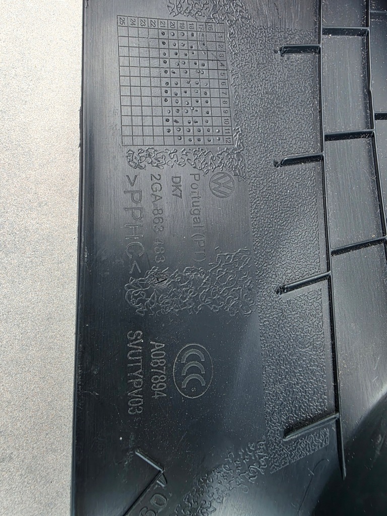 Vw t-roc левая защита стойка порог перед 2ga863483a k119/ń621 Оригинал