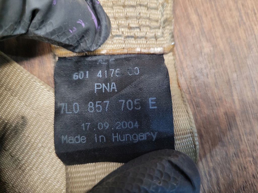 фото №6, Pas безопасности левый vw touareg 7l0857705e