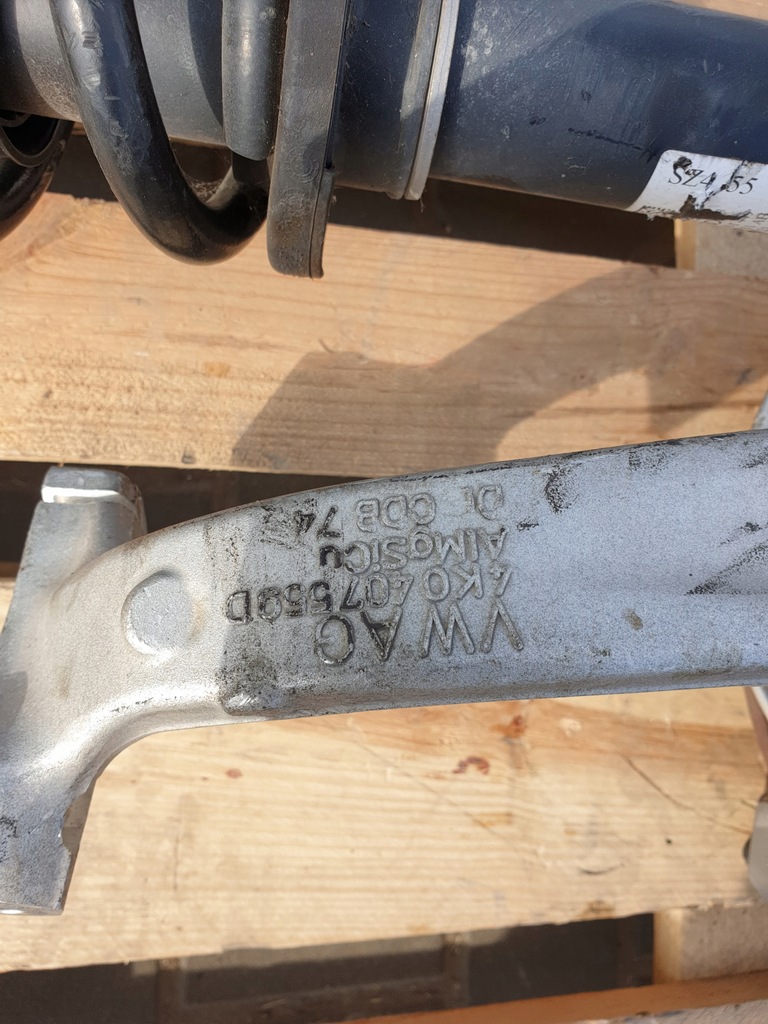 фото №10, Audi a6 c8 4k поворотний кулак лівий перед амортизатор важелі