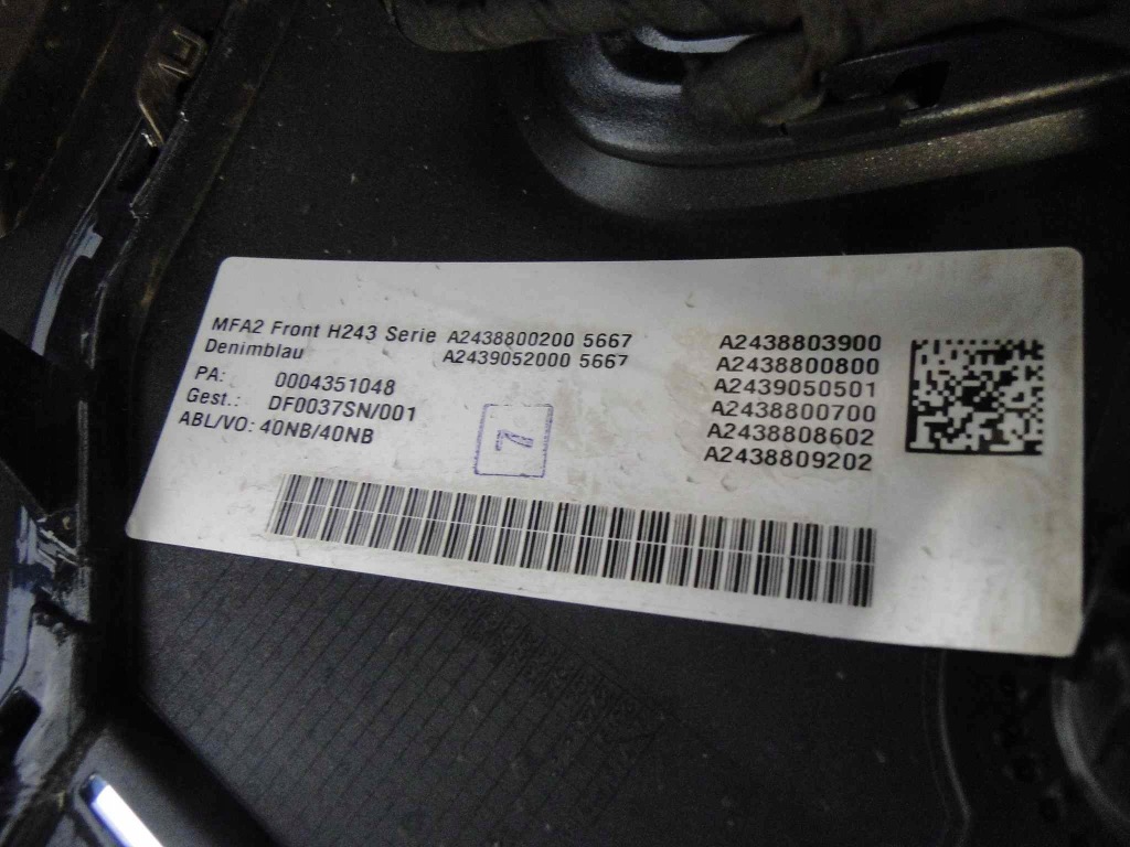 фото №10, Mercedes eqa h243 243 бампер передний верхний часть