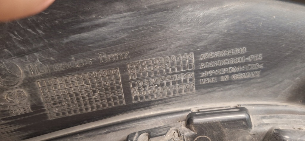 фото №11, Mercedes eqb w243 x243 накладка спойлер+ хром бампера перед a2438854700org