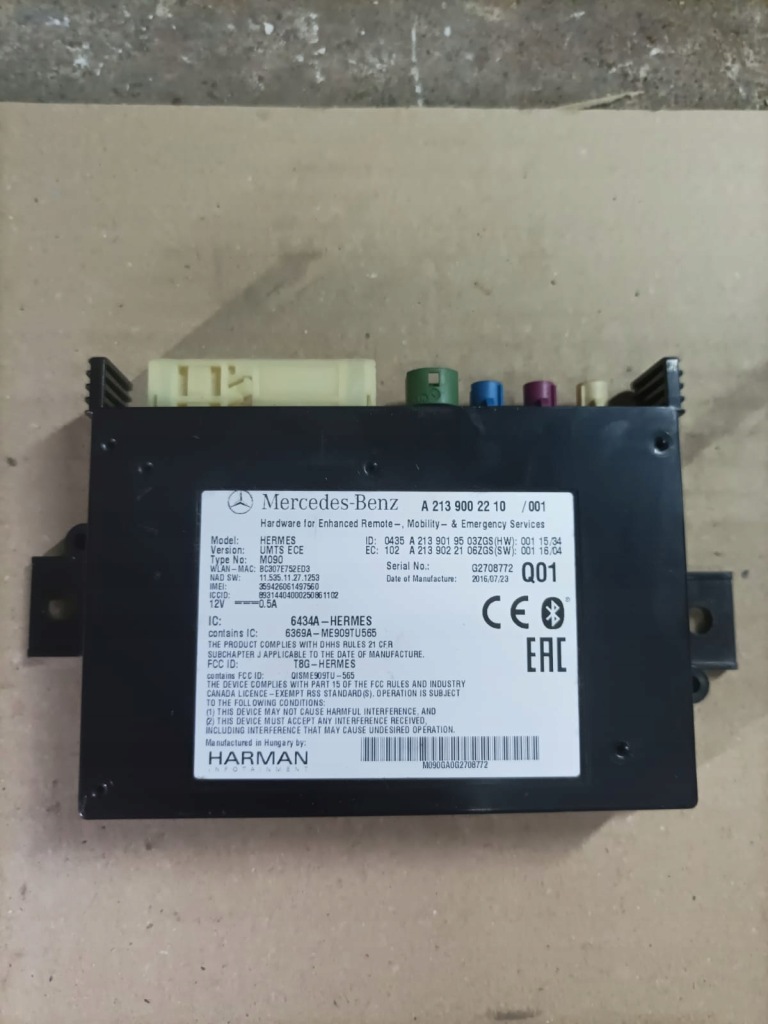 фото №1, Mercedes w205 w213 e-klasa модуль управляющий блок управления telematic hermes