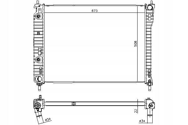фото №11, Радіатор двигуна nissens 61688 4803042