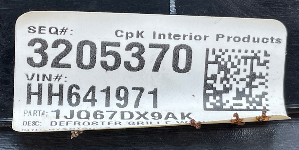 фото №9, Dodge charger 2017 жабо внутрішнє молдинг панелі l0198833ag