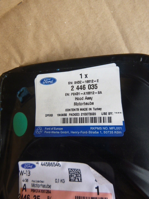 фото №8, Капот передня ford transit mk8 nowa оригінальний номер