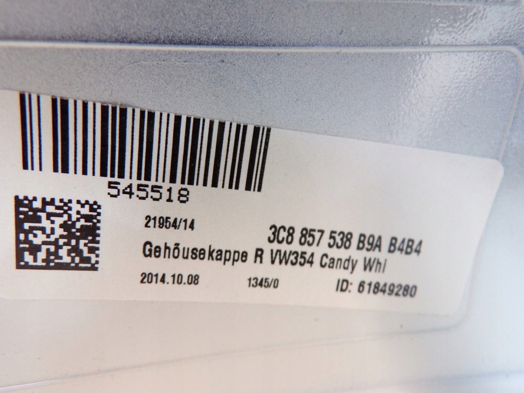 фото №12, 6v0857538a корпус зеркало skoda fabia iii czarna