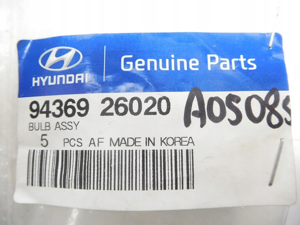фото №7, Лампочка спідометра hyundai santa fe оригінальний номер 94369 26020