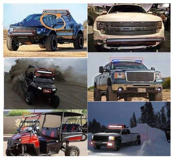 фото №9, Протитуманна фара лампа робоча освітлення off-road 33,5cm led bar - 240w 12-24v dc