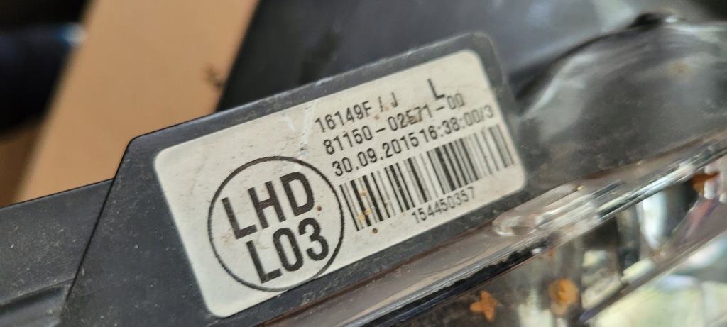 фото №9, Лампа передня права toyota corolla e16 2013-2019r 81150-02e71