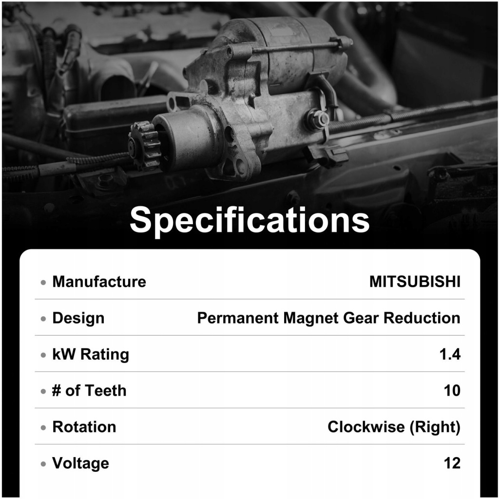 Новий стартер jeep 1.4 kw Ціна