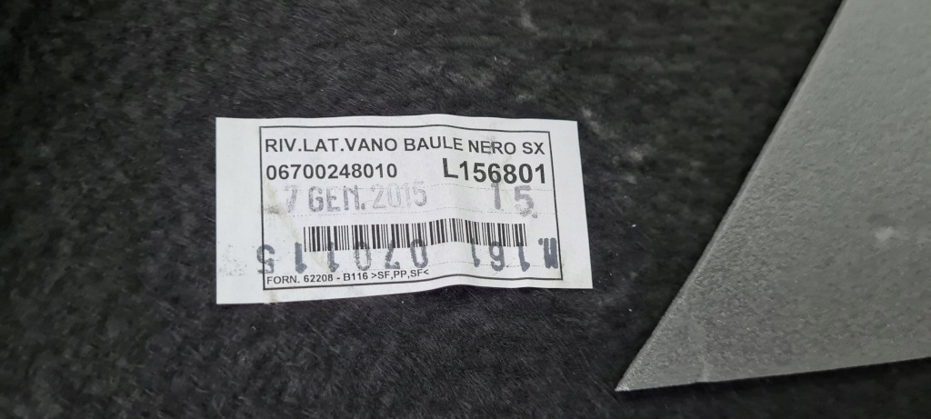 Купити Maserati quattroporte vi обшивка багажника ліва лівий задній 6700248010