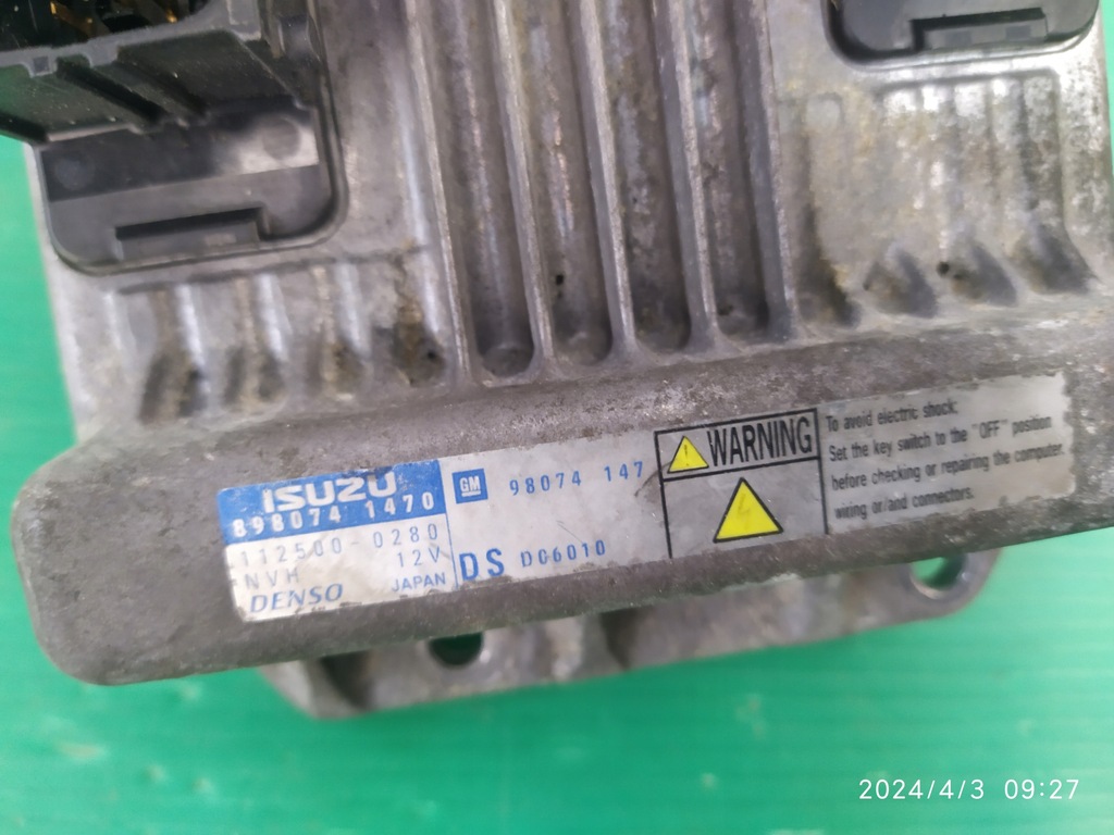 фото №5, Бортовий комп'ютер блок керування двигуна opel meriva a 8980741470 denso