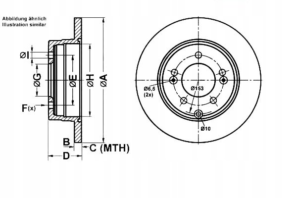 фото №1, Ate тормозные диски тормозные 2szt. hyundai grandeur ix35 s