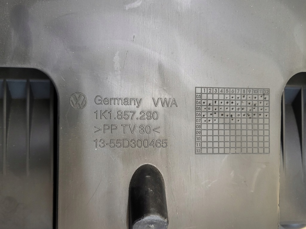 фото №14, Бардачок полиця пасажира з панелі патрубок dekor vw golf v 1k оригінальний номер europa