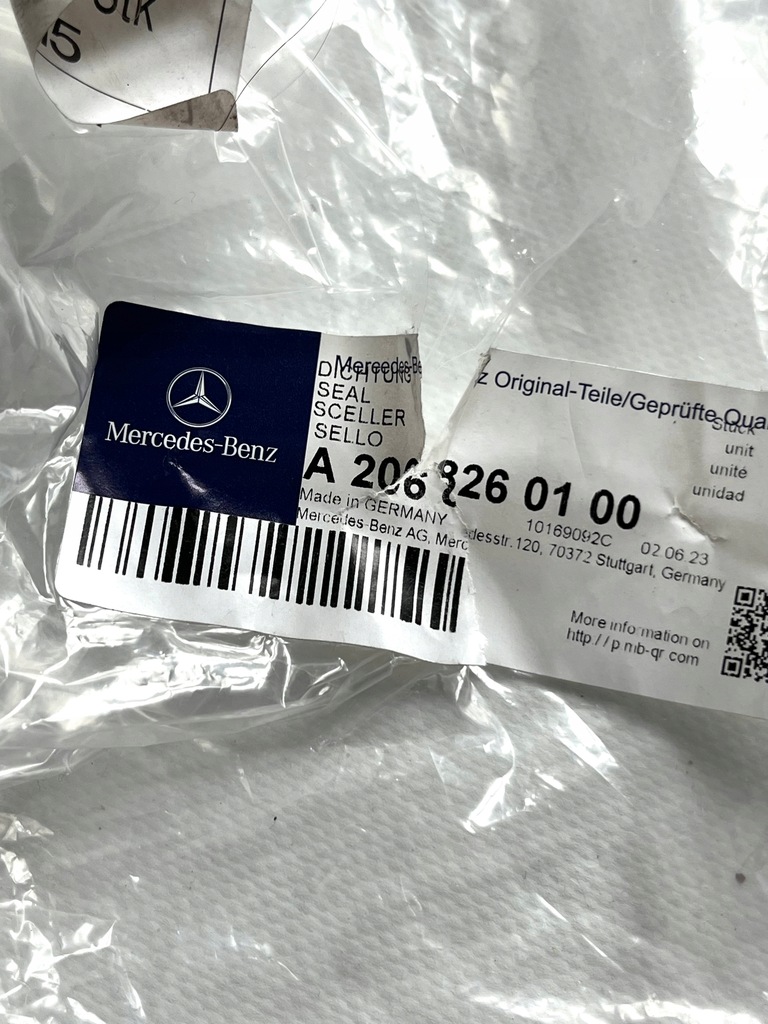 фото №7, Прокладка лампы левый перед mercedes c w206 a2068260100 оригинальный номер