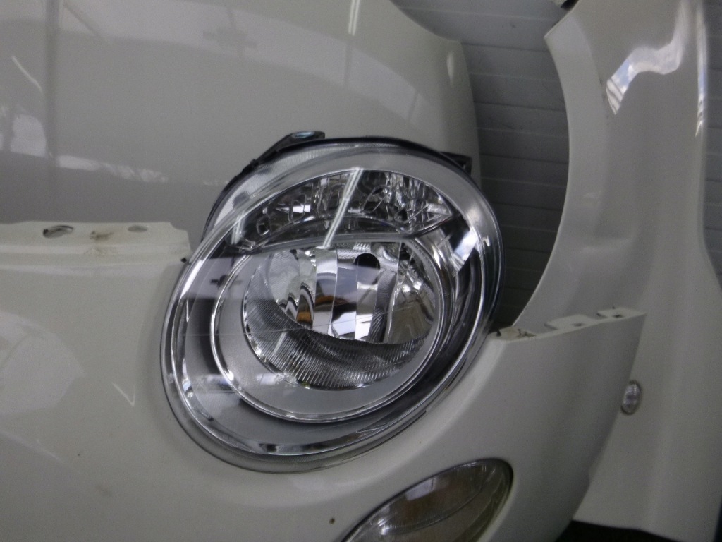 Fiat 500 07- перед комплект  капот бампер ремінь передній лампи колір 268 Зі Шроту