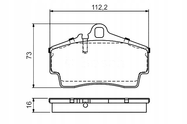 фото №1, Bosch 986 494 265 набор тормозных колодок тормозных, тормоза дисковые