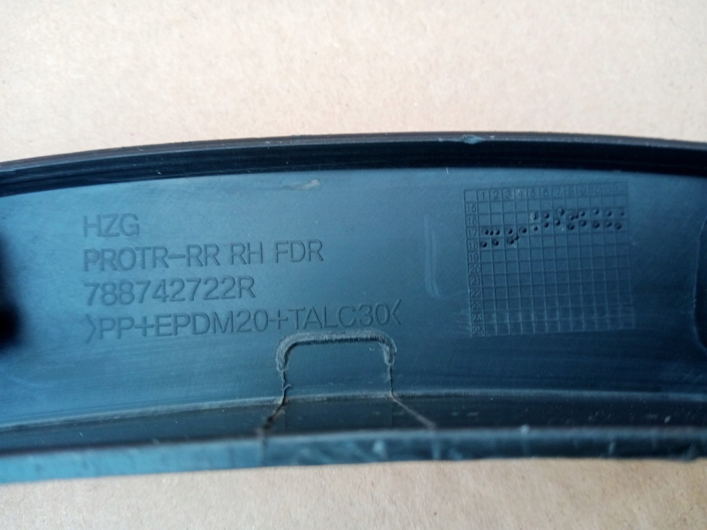 фото №9, Renault koleos ii правая молдинг крыла задняя