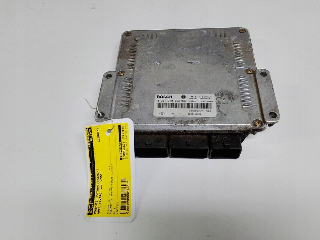 фото №5, Opel vivaro бортовой компьютер блок управления двигателя 8200119842 europa