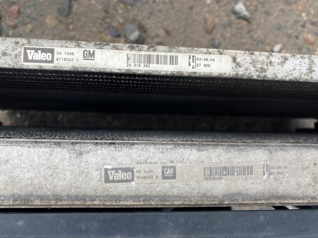 фото №4, Signum 2.2 16v man direct pas радіатор вентилятор