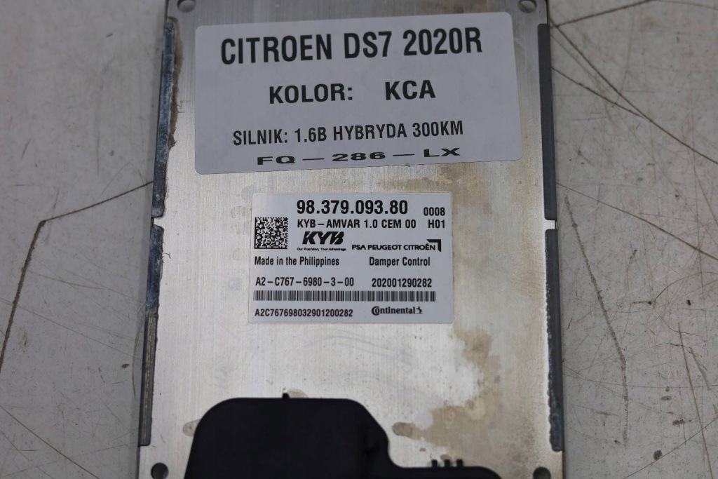Модуль блок керування підвіска citroen ds7 2020r 9837909380 Оригінал