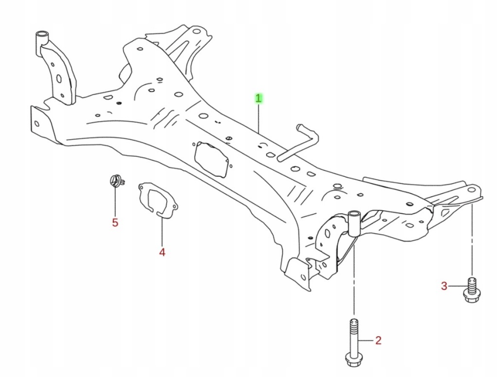 фото №1, Suzuki ignis od 2017 - балка підвіска підрамник підрамник