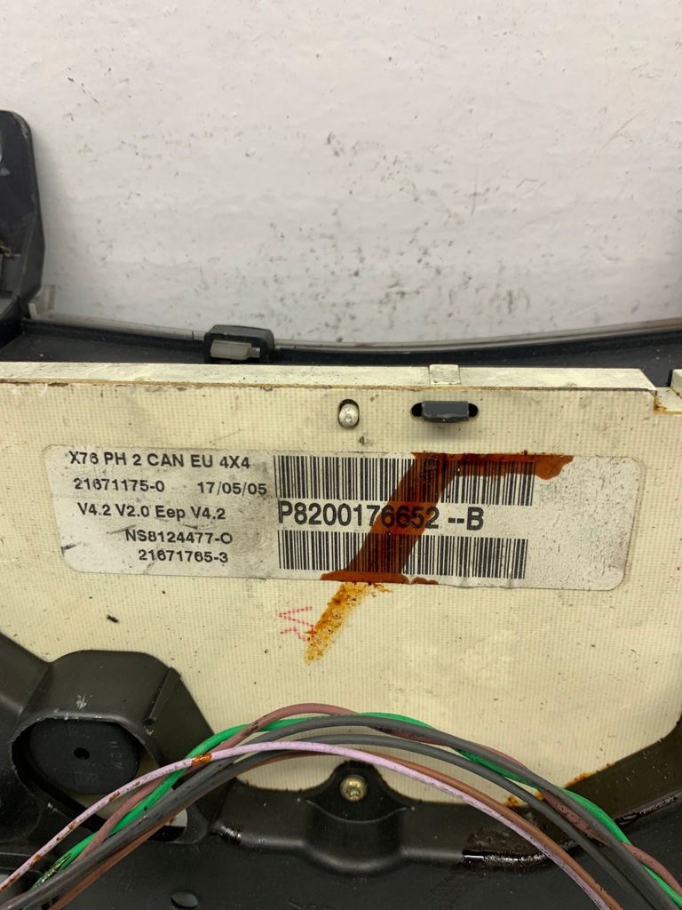 фото №5, Лічильник приладова панель 8200176652b renault