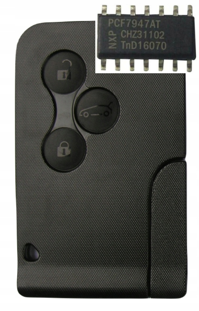 фото №1, Карта renault megane ii 2 scenic ii clio iii - org транспондер pcf7947