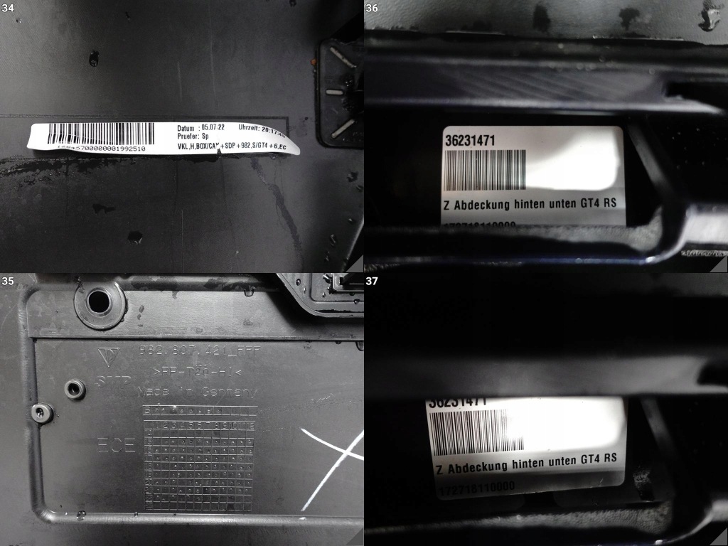 Porsche 718 982 cayman boxster spyder gt4 rs gt4rs бампер + спойлер задний Недорого