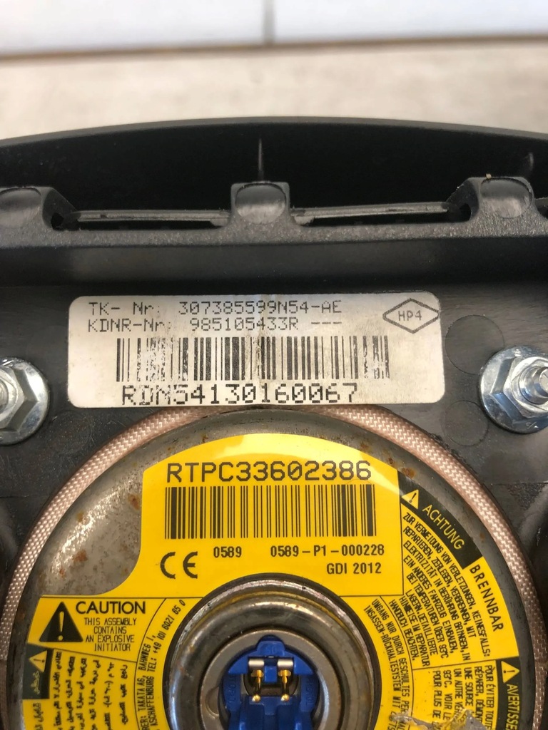 фото №6, Подушка подушка безопасности руля dacia sandero ii 985105433r