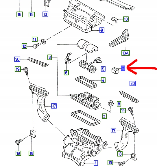 Купити Резистор вентилятора радіатора ford sierra escort