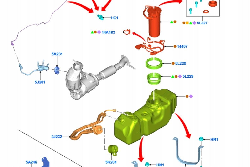 фото №10, Ford ranger t6 mk3 нагреватель бака впрыска мочевина новый оригинальный