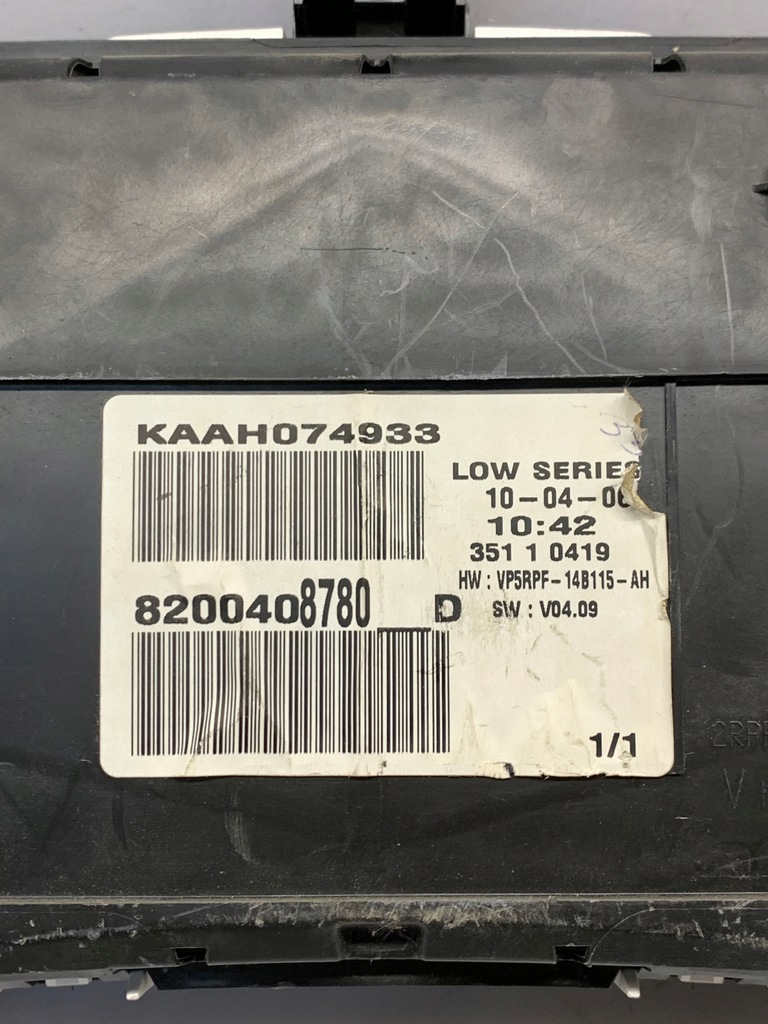 фото №6, Лічильник прилади renault megane 8200408780d