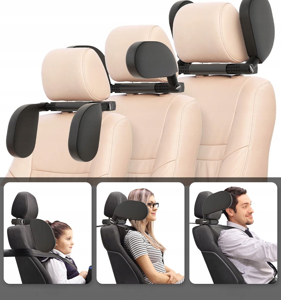 фото №15, Підголівник автомобільний, знімний підголівник автомобільний do спання, чорний