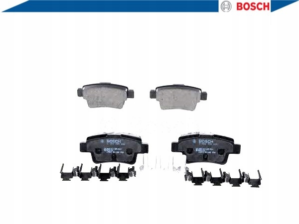 фото №3, Тормозные колодки тормозные fiat задняя grande punto 05- bosch