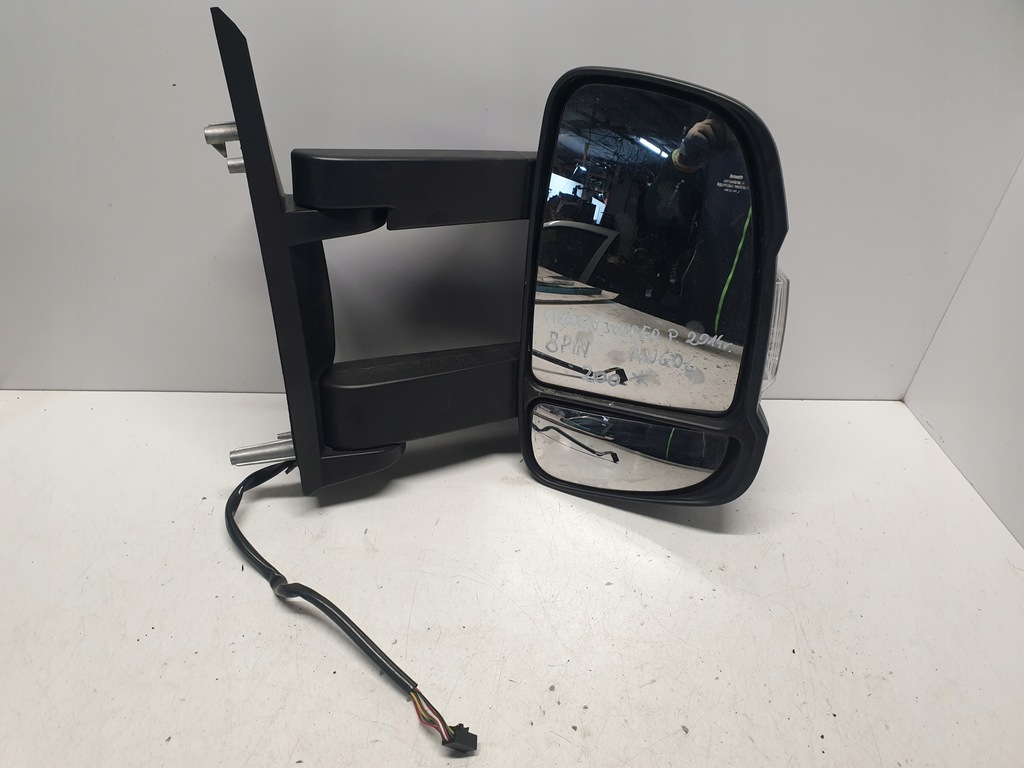 фото №1, Зеркало правое 8 pin ангельcьки citroen jumper 2014 rok