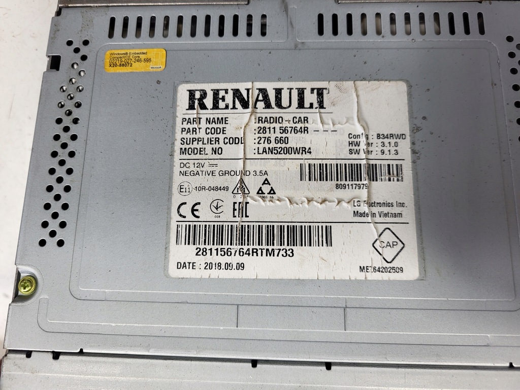 фото №8, Радио заводской сенсорный большой trafic iii vivaro b 281156764r